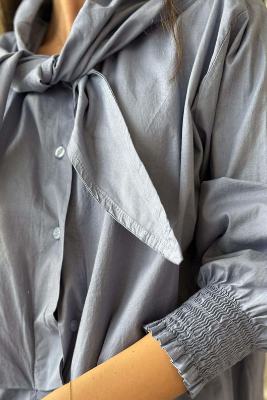 Paloma Hitch Neckerchief Blouse Denim